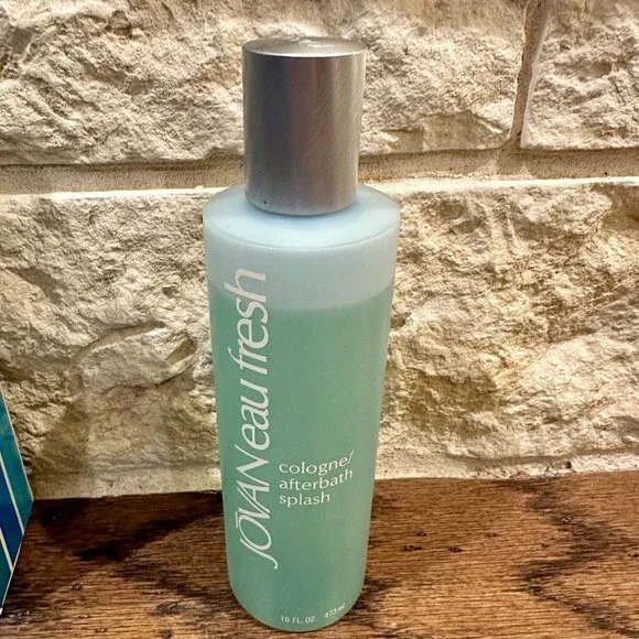 RARE DISCONTINUED Jovan VintageEau Fresh After bath Splash 16 oz Blue Bottle